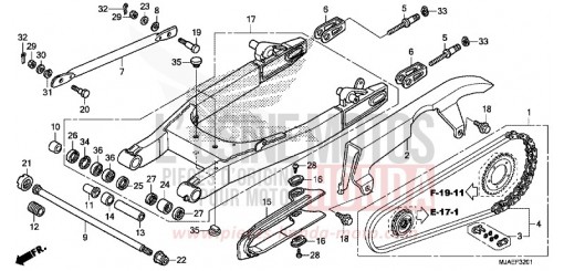 SWINGARM (VT750S) VT750SE de 2014